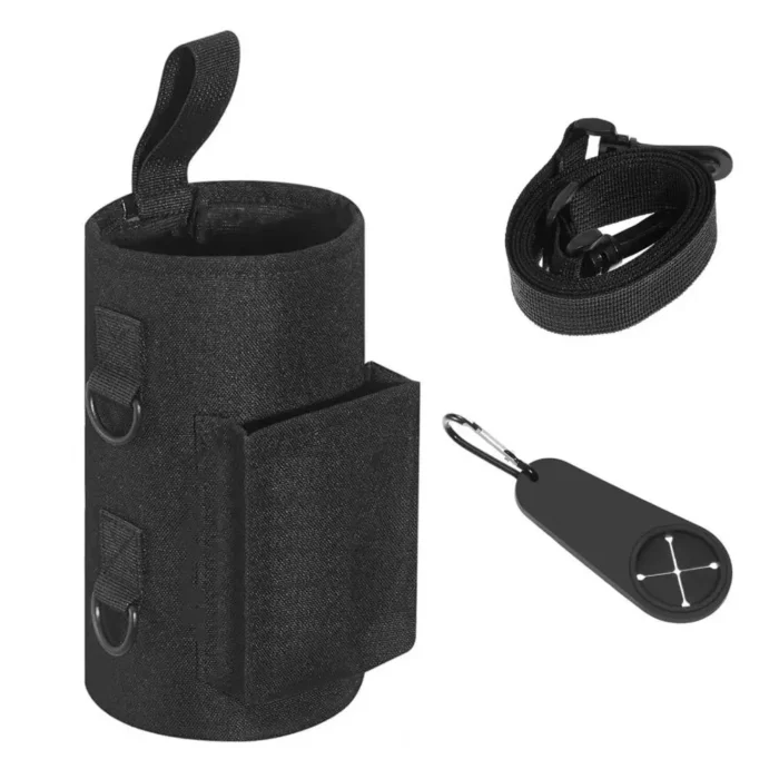 Water Bottle Holder Magnetic Fitness Bottle Carrier Sports Water Bottle Sleeve with Phone Pockets Shoulder Strap for Fitness - Image 5