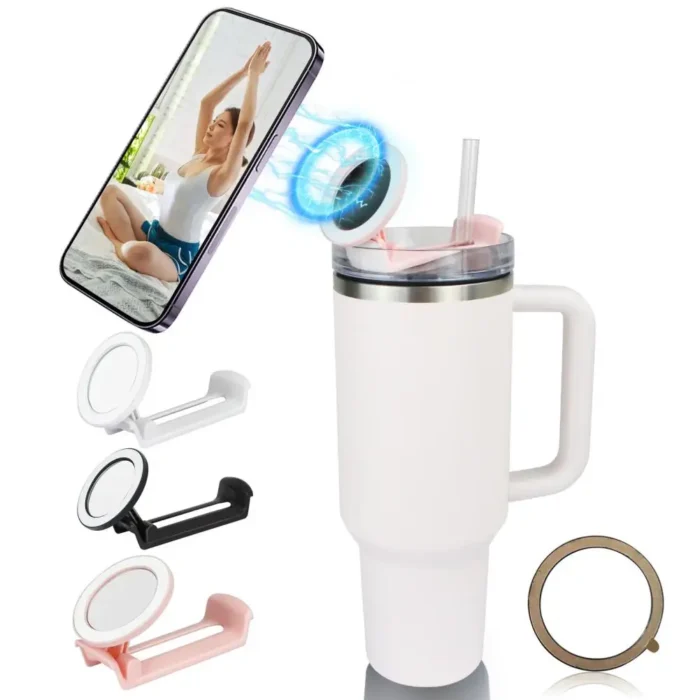 Mobile Phone Stand for 40 Oz Cup Mobile Phone Holder Multifunctional Phone Holder Water Bottle Stand for 40oz Cups for Home - Image 1