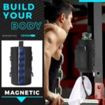 Water Bottle Holder Magnetic Fitness Bottle Carrier Sports Water Bottle Sleeve with Phone Pockets Shoulder Strap for Fitness - Image 4